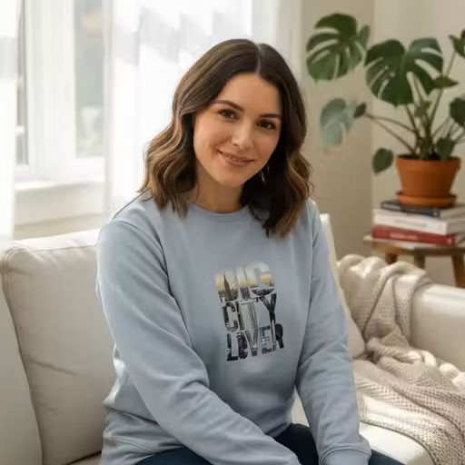 Women Graphic Solid Sweatshirt | Printed Round Neck Sweatshirt