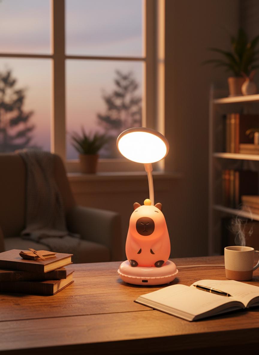Cute Pig LED Desk Lamp | Little Pig Study Lamp