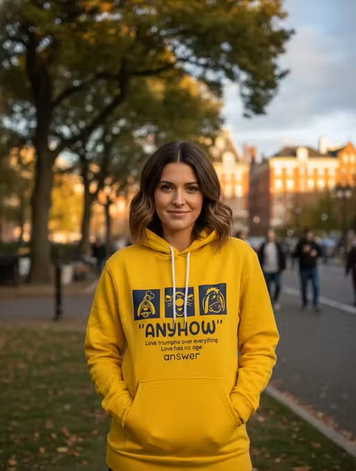 Men Graphic Solid Sweatshirt Hoodie for Winter | Printed Unisex Hoodie for Winter | Yellow Colour